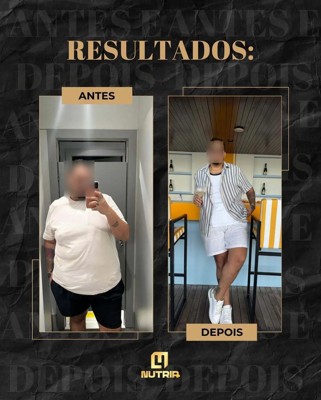Transformação 2 - Antes e Depois -25kg