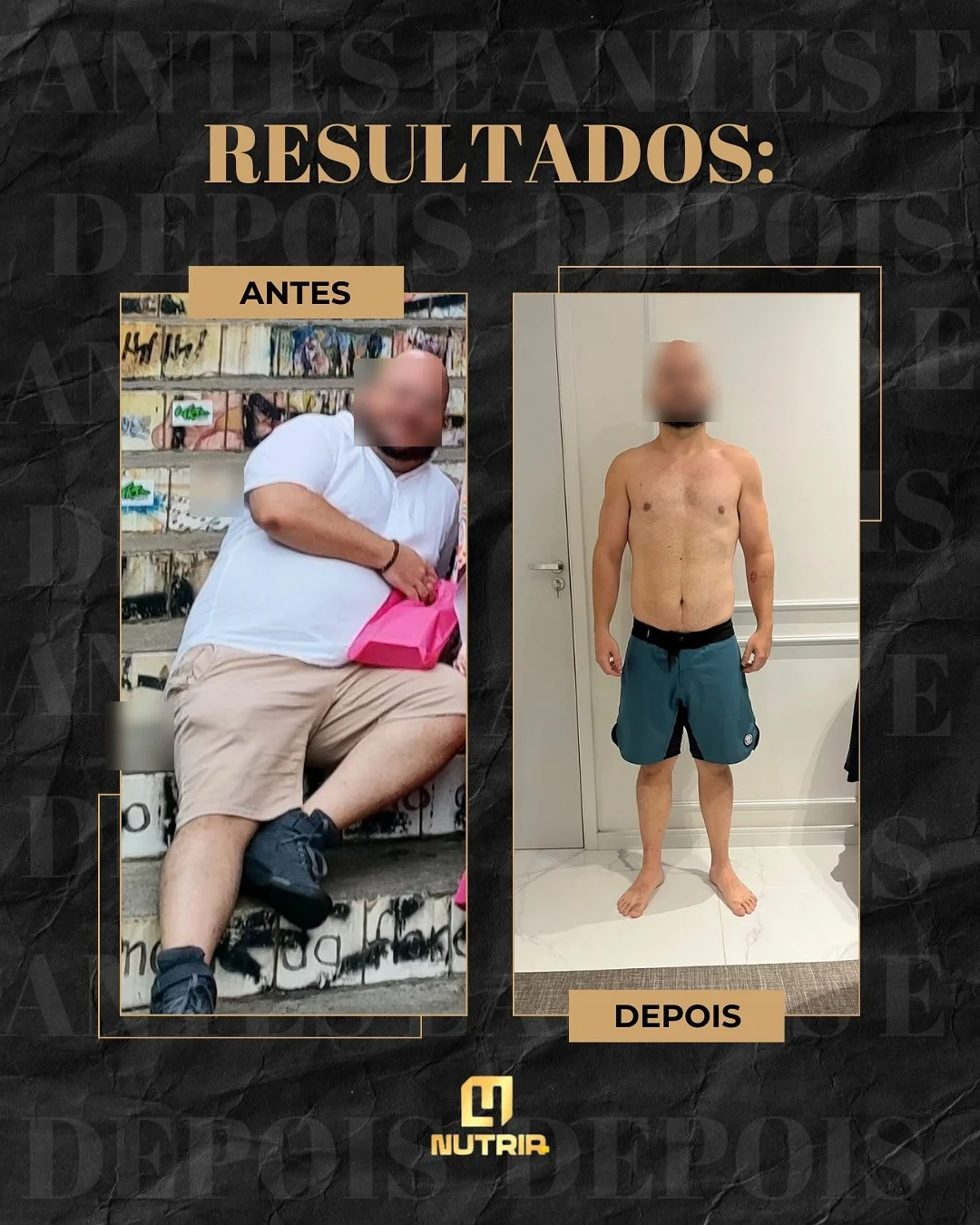 Transformação 1 - Antes e Depois -30kg